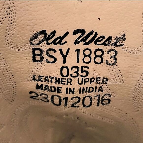 Old West western boots red women's EU size 35 US size 5 - Picture 4 of 5